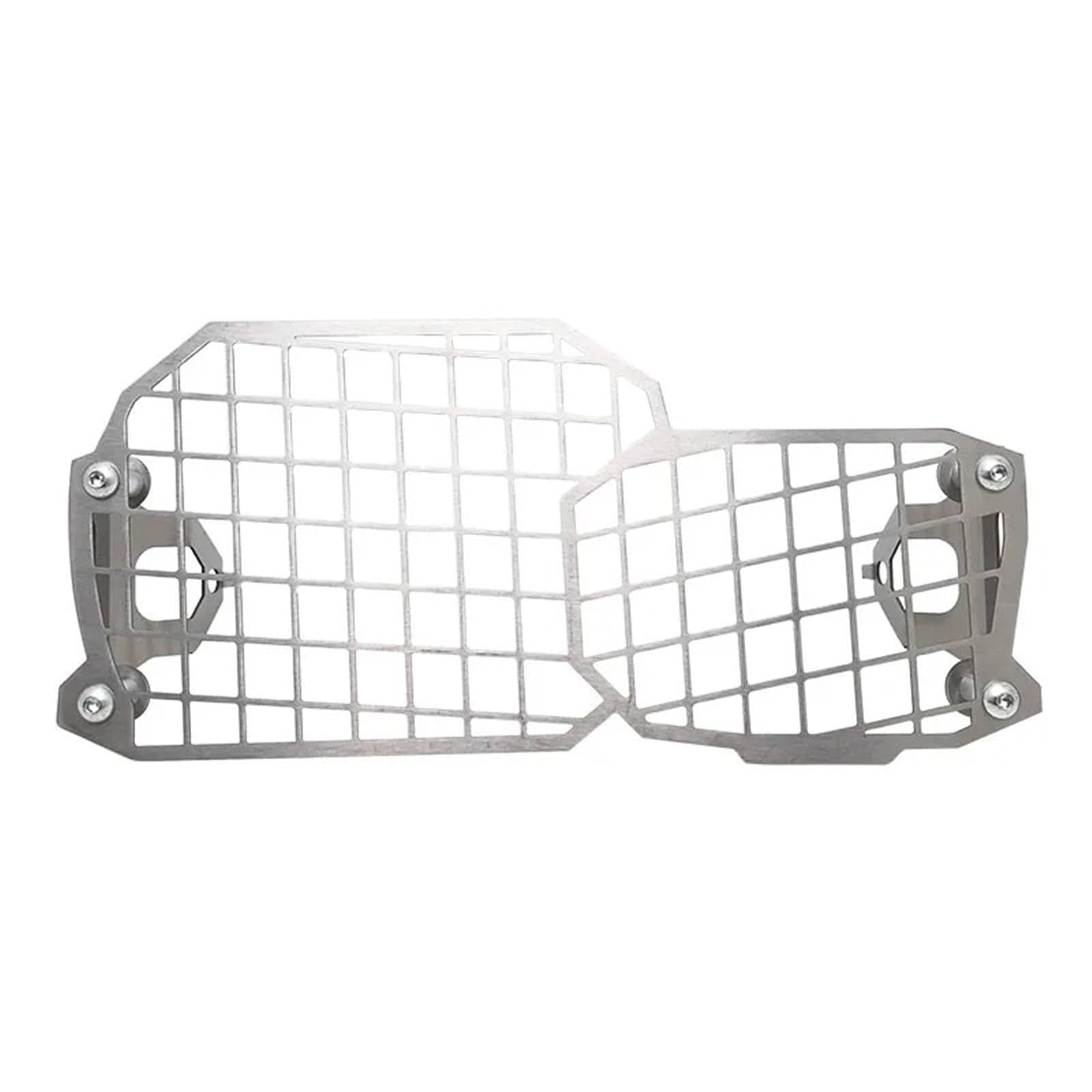 Für F800GS 2008-2016 Scheinwerferschutz Grille Schutzabdeckung Handlichtgitter Motorrad Front Scheinwerfer Grill Abdeckung(Silver) von VOALVT