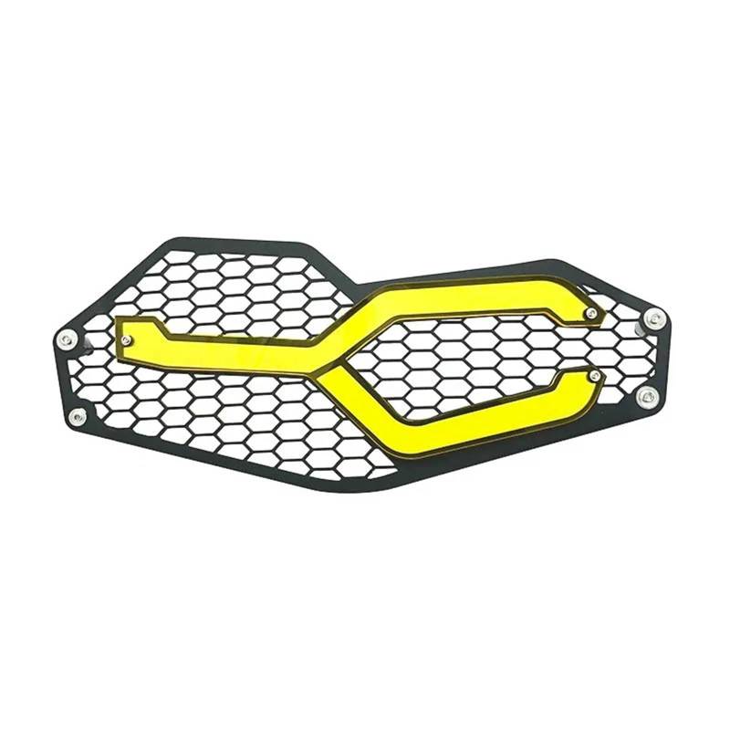 Für F850GS Für F750GS 2018-2023 Motorrad Scheinwerfer Protector Kopf Lichter Kühlergrill Schutz Schutz Abdeckung Motorrad Front Scheinwerfer Grill Abdeckung(Yellow) von VOALVT