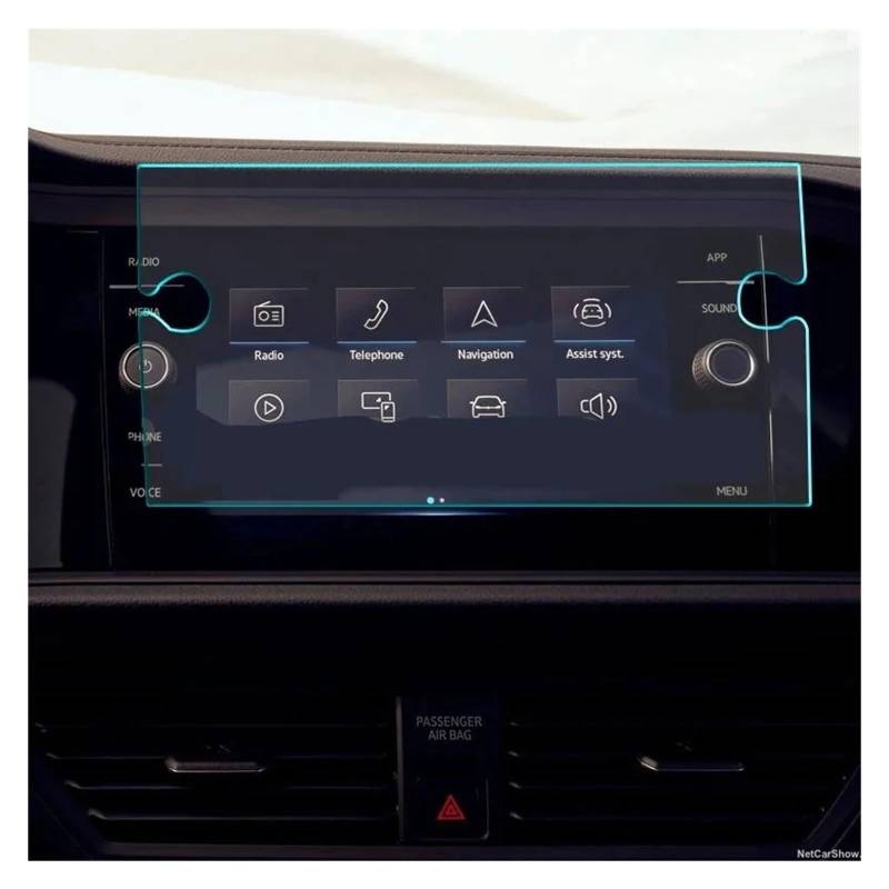 Für Jetta Für SEL 2019 2020 2021 Auto Navigtion Gehärtetem Glas LCD Screen Schutz Film Aufkleber Schutz Dashboard Navigation Glas Displayschutzfolie(for GPS) von VOALVT