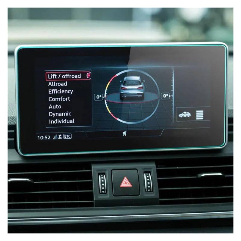 Für Q5 2018 2019 Autoradio GPS-Navigationsfolie LCD-Bildschirm Kratzschutzfolie Schutzfolie Aus Gehärtetem Glas Navigation Glas Displayschutzfolie(184x109mm) von VOALVT