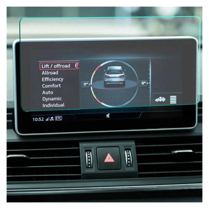 Für Q5 2018 2019 Autoradio GPS-Navigationsfolie LCD-Bildschirm Kratzschutzfolie Schutzfolie Aus Gehärtetem Glas Navigation Glas Displayschutzfolie(220X110mm) von VOALVT