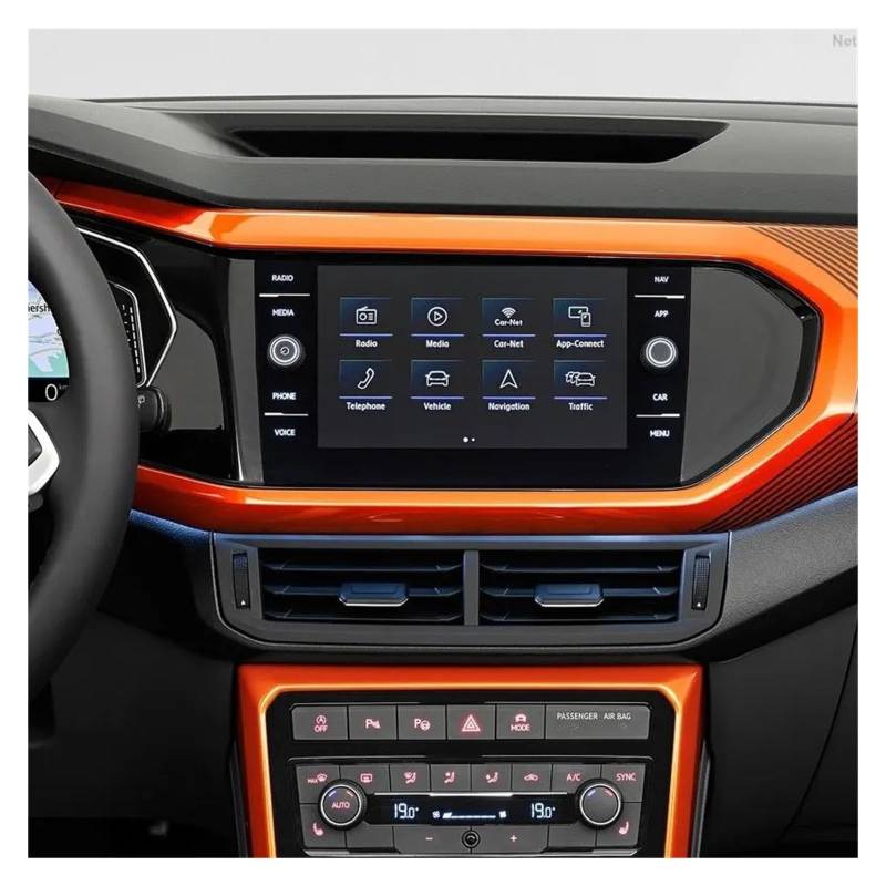 Für T-Cross 8 Zoll 2019 2020 Autoradio GPS Navigation Bildschirm Gehärtetes Glas Displayschutzfolie Navigation Glas Displayschutzfolie von VOALVT