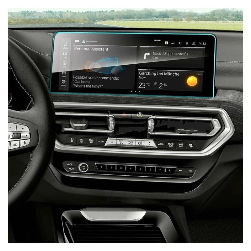 Für X3 2022 Autoradio GPS-Navigation Innenzubehör Gehärtetes Glas Displayschutzfolie Navigation Glas Displayschutzfolie von VOALVT