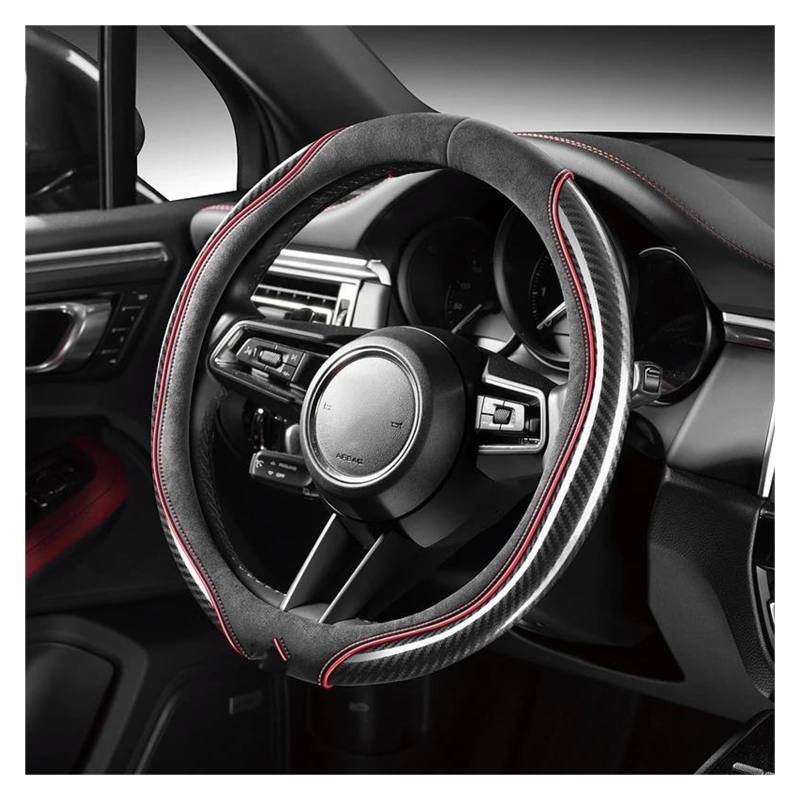 Lenkradhüllen Für Dodge Für Caliber Für Journey Für Aittitude Für Caravan Auto Styling Auto Zubehör Auto Lenkrad Abdeckung Lenkradschoner(Red) von VOALVT