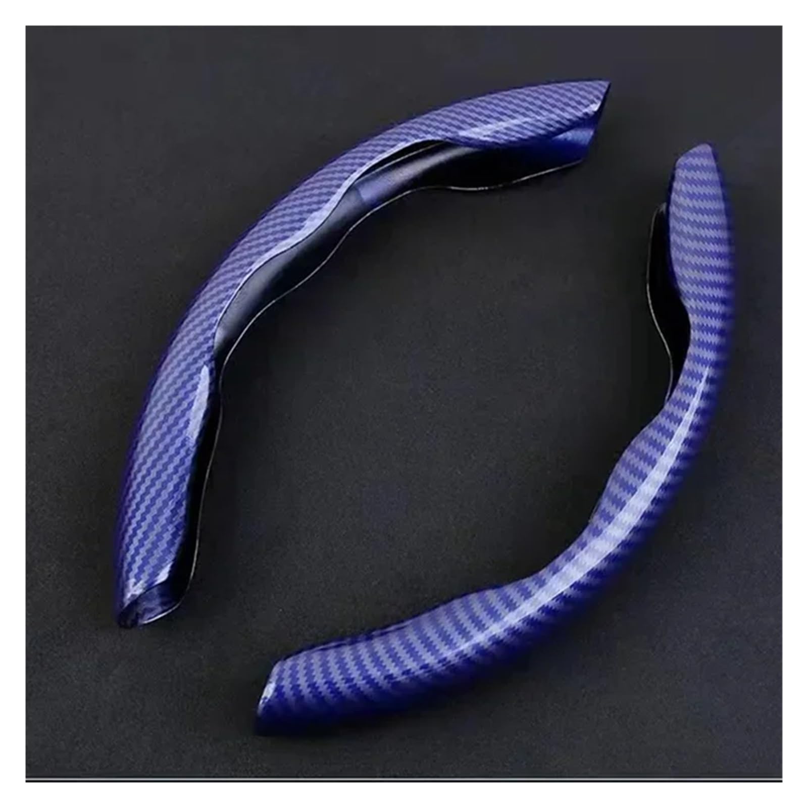 Lenkradhüllen Für Peugeot 4008 508L 5008 408 2008 3008 308S E2008 301 Auto Carbon Fiber Wassertransfer Lenkradbezug Rutschfester Griff Lenkradschoner(Blue-1pair) von VOALVT