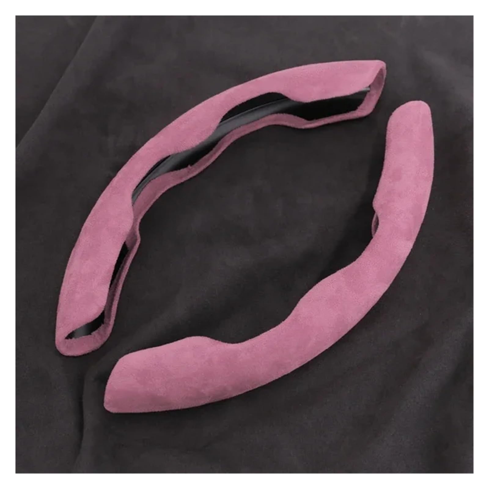 Lenkradhüllen Für Peugeot 4008 508L 5008 408 2008 3008 308S E2008 301 Auto Carbon Fiber Wassertransfer Lenkradbezug Rutschfester Griff Lenkradschoner(Pink suede-1pair) von VOALVT