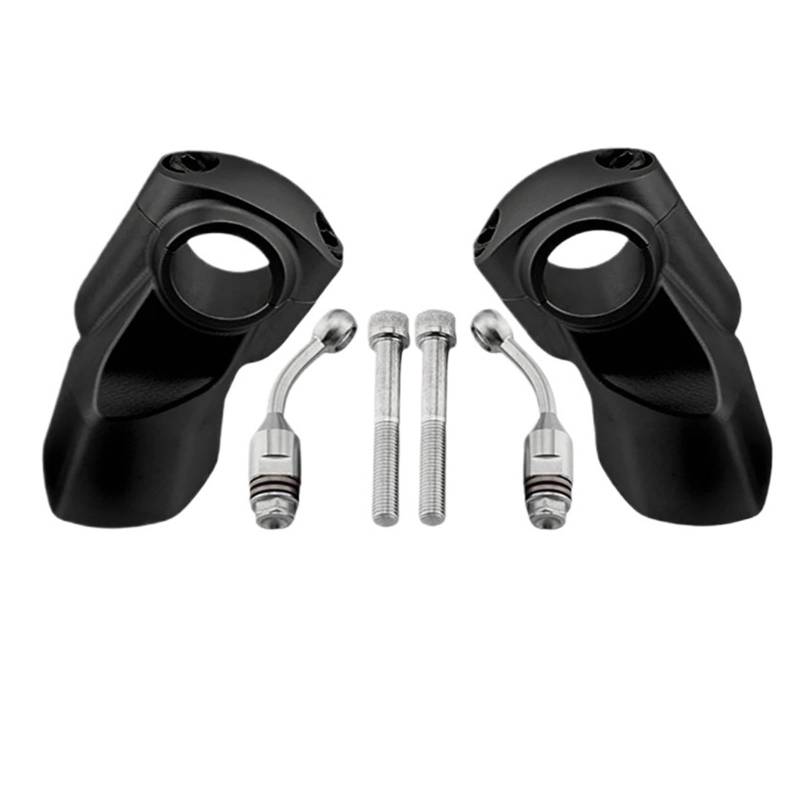 Motorrad Lenkererhöhungen Für Triumph Für Rocket 3R Für Rocket Für 3GT 2019-2024 Motorrad Lenker Riser Clamp Lift 22 MM Bewegen Zurück 32 MM Motorradlenker Lenkererhöhung(Black) von VOALVT