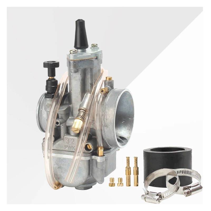 Motorrad Vergaser Für PWK 21 24 26 28 30 32 34mm Vergaser Mit Power Jet Für OKO ATV DIO Jog 2T 4T Motorrad Vergaser Carb Zubehör Vergaser(32mm) von VOALVT