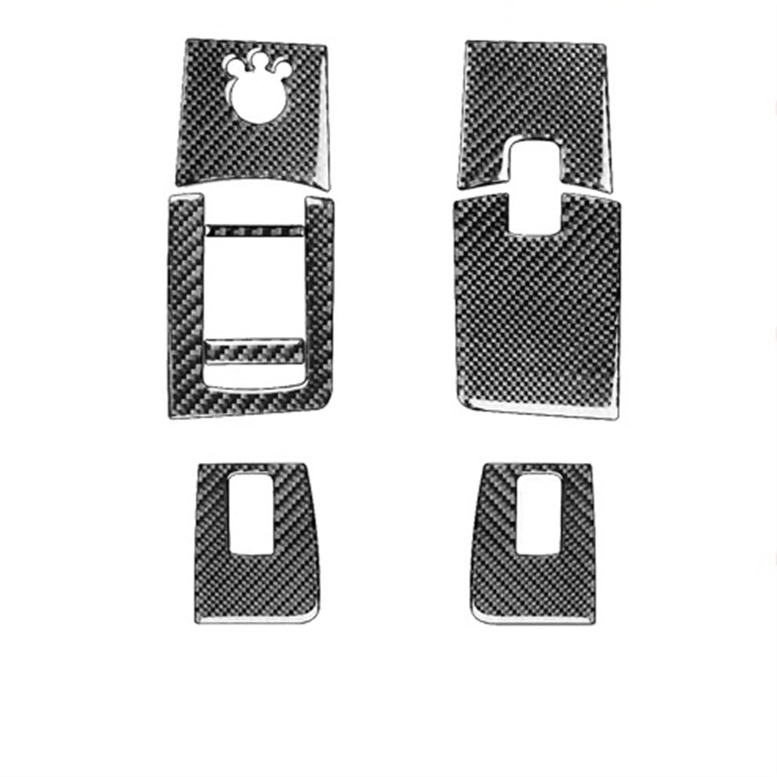 PanelMittelkonsole Für A3 S3 8P 2006 2007 Kohlefaser Fensterheber Bedienfeld Dekorative Abdeckung Auto Innendekoration Zubehör Aufkleber Auto Konsolenrahmen(1Left Hand Drive) von VOALVT