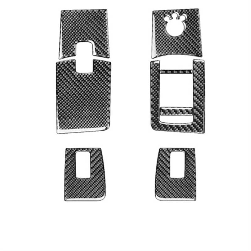 PanelMittelkonsole Für A3 S3 8P 2006 2007 Kohlefaser Fensterheber Bedienfeld Dekorative Abdeckung Auto Innendekoration Zubehör Aufkleber Auto Konsolenrahmen(2Right Hand Drive) von VOALVT