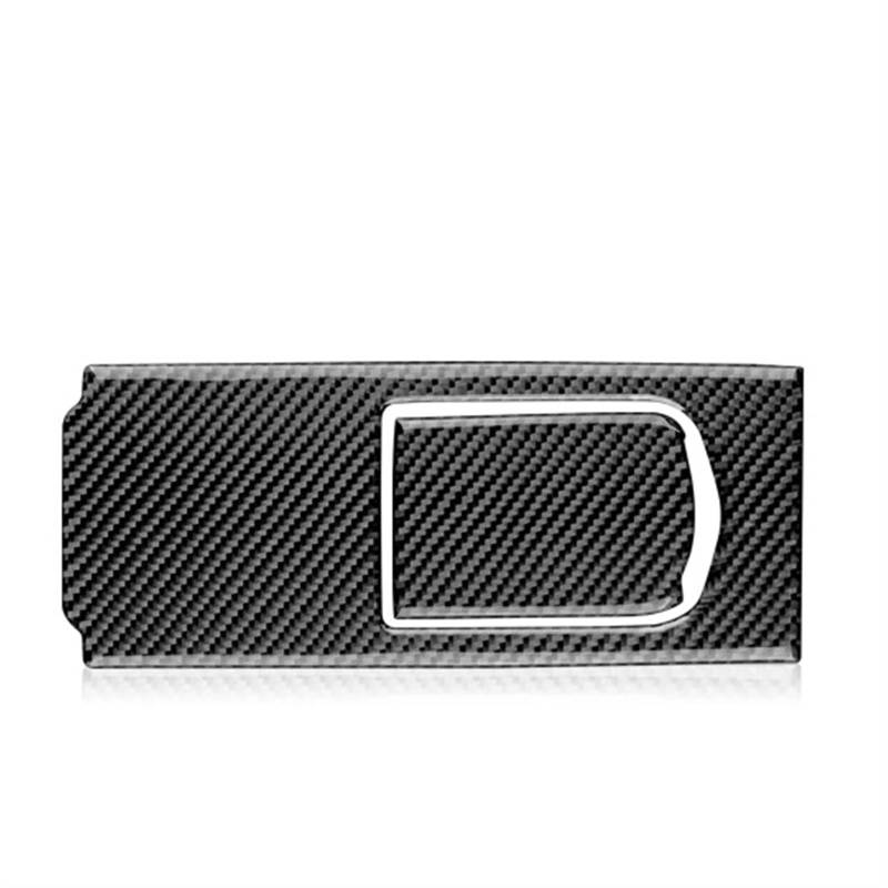 PanelMittelkonsole Für Panamera 2010 2011 2012 2013 2014 2015 2016 Heckklappe Aufkleber Dekor Real Carbon Fiber Innenausstattung Auto Konsolenrahmen(Black 01) von VOALVT