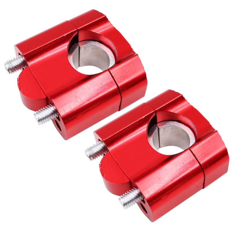 VOANZO 2 x Motorrad-Lenkererhöhungen, 22 mm, Universal-Motorrad-Lenkererhöhung, Klemmen, Adapter von VOANZO