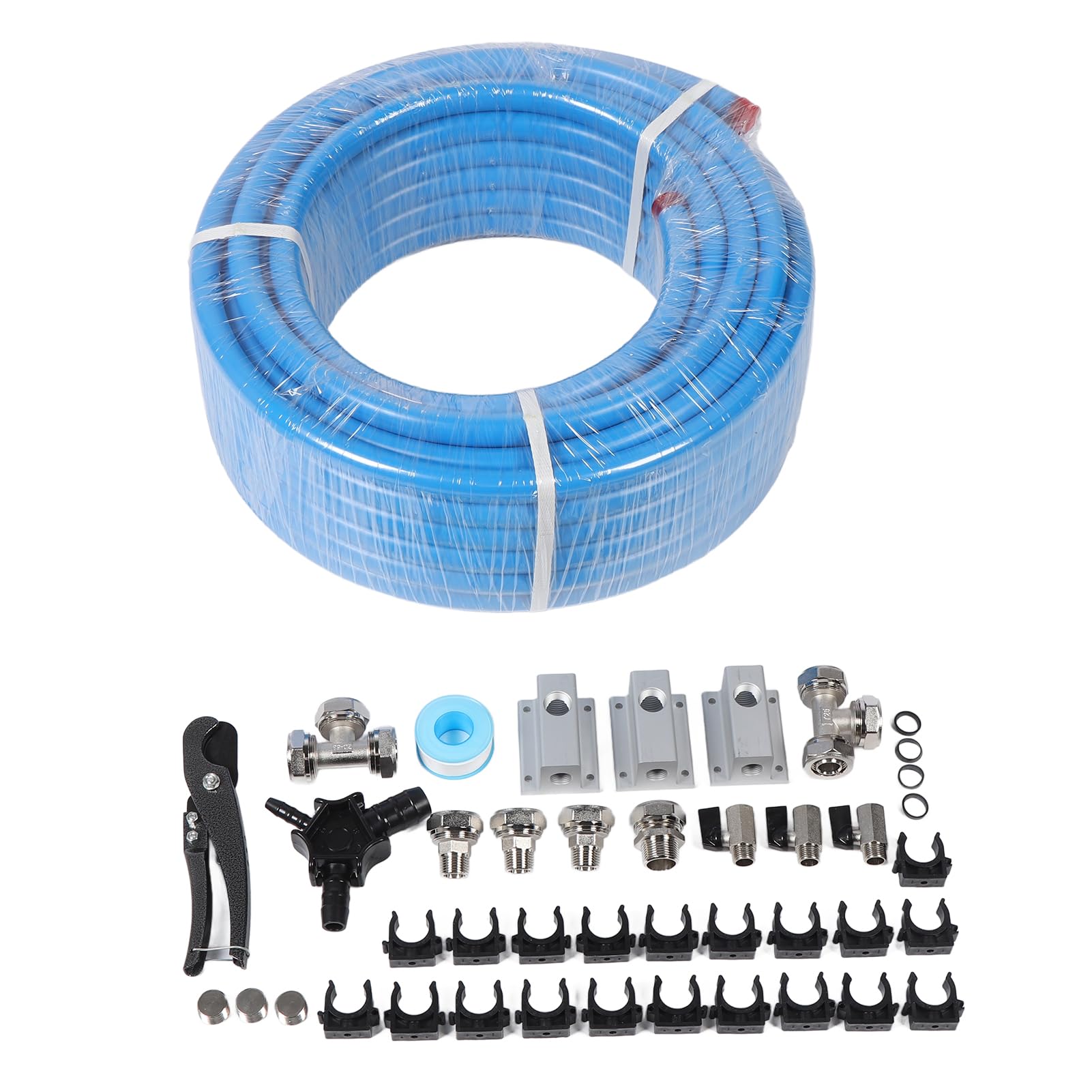 VOBOR -Druckluftleitungssystem, Druckluftrohrleitungssystem Master Kit M7500 200psi Shop Air Line Kit mit HDPE -Aluminium 3/4 Zoll X 100 Fuß Schlauch von VOBOR