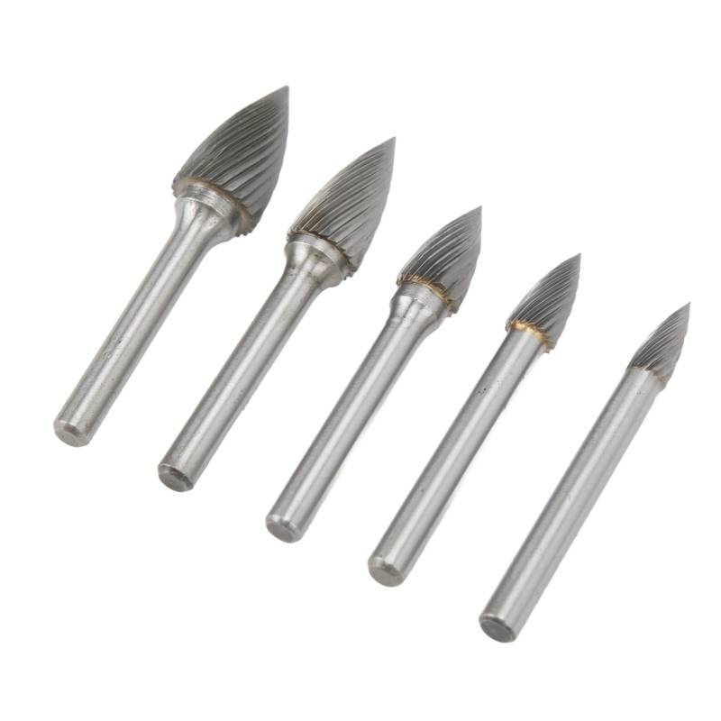 VOBOR G-Typ Hartmetall-Frässtift-Set, 6 Mm Schaft, Einzelschnitt, Wärmebehandelte Fräsfeilen Zum Schleifen, Formen von VOBOR