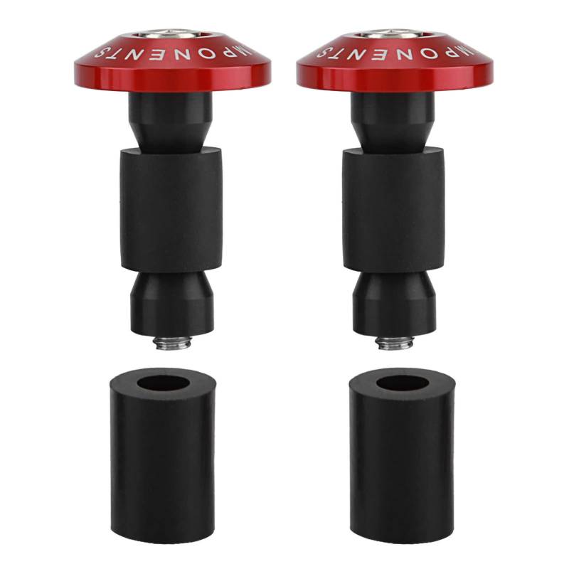 VOBOR Lenkerendkappe, 22 Mm 7/8 Zoll Motorrad-Lenker-Endschieber-Stecker Für Racing ATV Offroad(Rot) von VOBOR