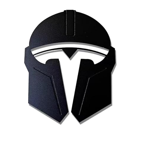 Auto Abzeichen Logo für Tesla 3Y Mandalorian, Premium Qualität Autoaufkleber Emblem Aufkleber Auto Sticker Abzeichen Dekoration Auto Dekorationszubehör, B von VODHXA