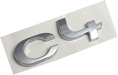 Auto Emblem Aufkleber für Citroen C4 C4L C5, Auto Karosserie Buchstaben Emblem Aufkleber Abzeichen Aufkleber, Logo Abzeichen Dekoration Aufkleber Autozubehör,A von VOLBOZ