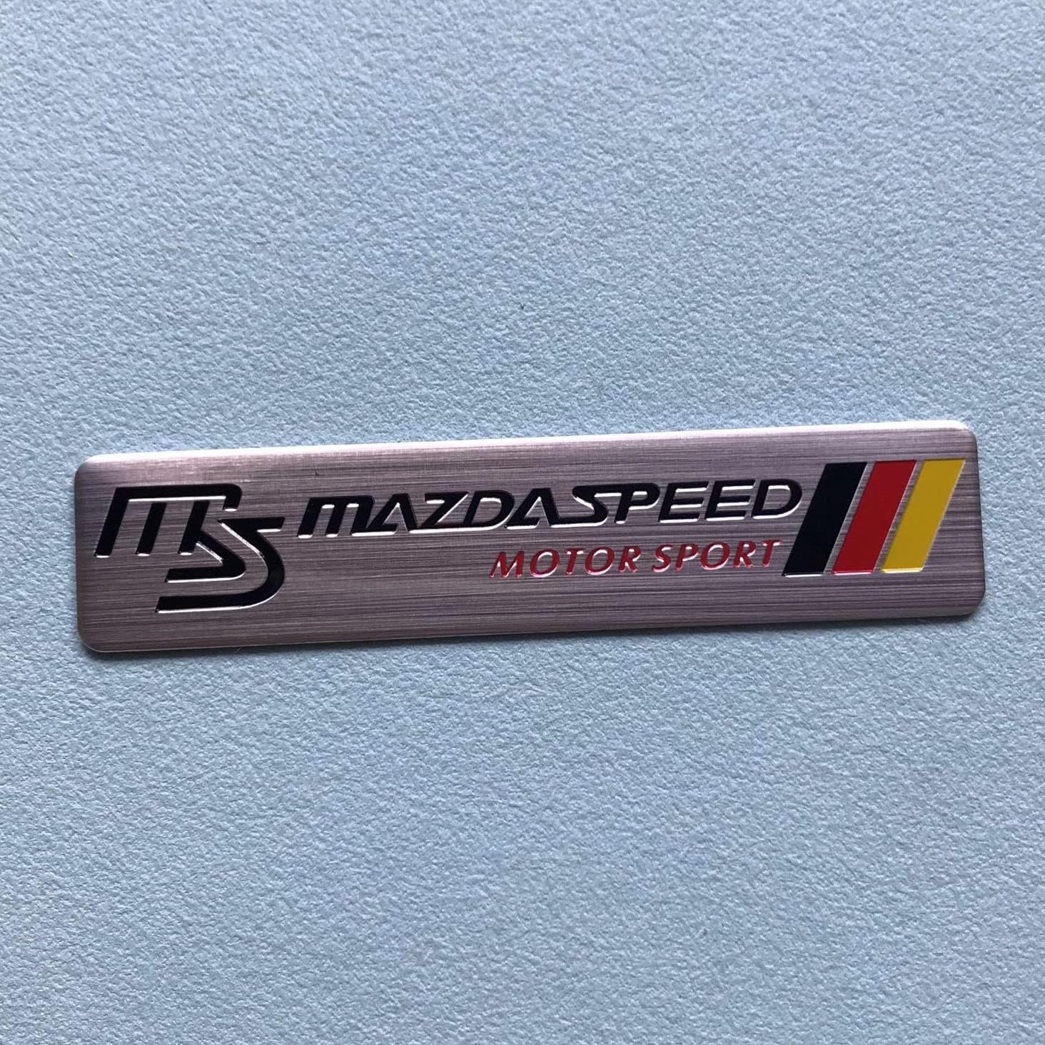 Auto Emblem Aufkleber für Mazda Speed Mazda MS, Auto Karosserie Buchstaben Emblem Aufkleber Abzeichen Aufkleber, Logo Abzeichen Dekoration Aufkleber Autozubehör,E von VOLBOZ