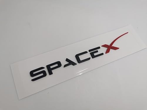 Auto Emblem Aufkleber für Tesla Model 3/S/X/Y SPACEX, Buchstaben Emblem Aufkleber, Auto Body Abzeichen Sticker, Logo Abzeichen Styling Dekorationsaufkleber Zubehör,B von VOLBOZ