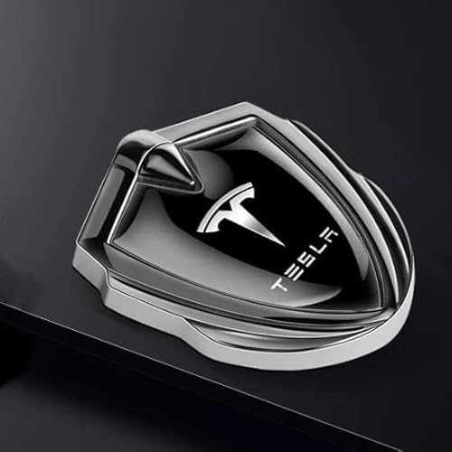 Auto Emblem Aufkleber für Tesla Model S Model X Model 3 Model Y, Auto Karosserie Buchstaben Emblem Aufkleber Abzeichen Aufkleber, Logo Abzeichen Dekoration Aufkleber Autozubehör,B von VOLBOZ