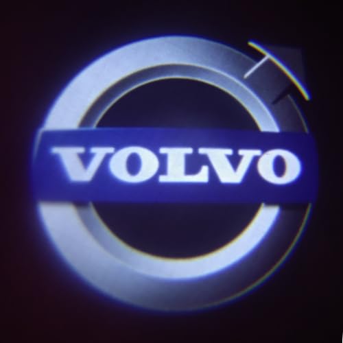 Autotür Licht Logo Projektor für Volvo S60 S80 V40 V60 S90 XC90 V90 XC60, WillkommensLicht Auto Türbeleuchtung Logo, HD Autotür Lichter Logo Projektor, Auto Beleuchtung Zubehör,2PCS von VOLBOZ