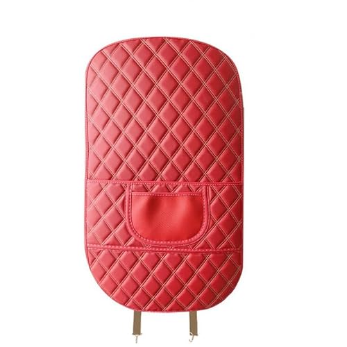 VOLBOZ 2 Stück Auto Rücksitz Anti Kick Pad für VW Volkswagen ID.3 /ID.4 /ID.6, Rücksitzschutz Auto Anti Kick Pad Autositzschutz, Pu Leder wasserdichte Autositz Rückenlehnenschutz,B Red von VOLBOZ