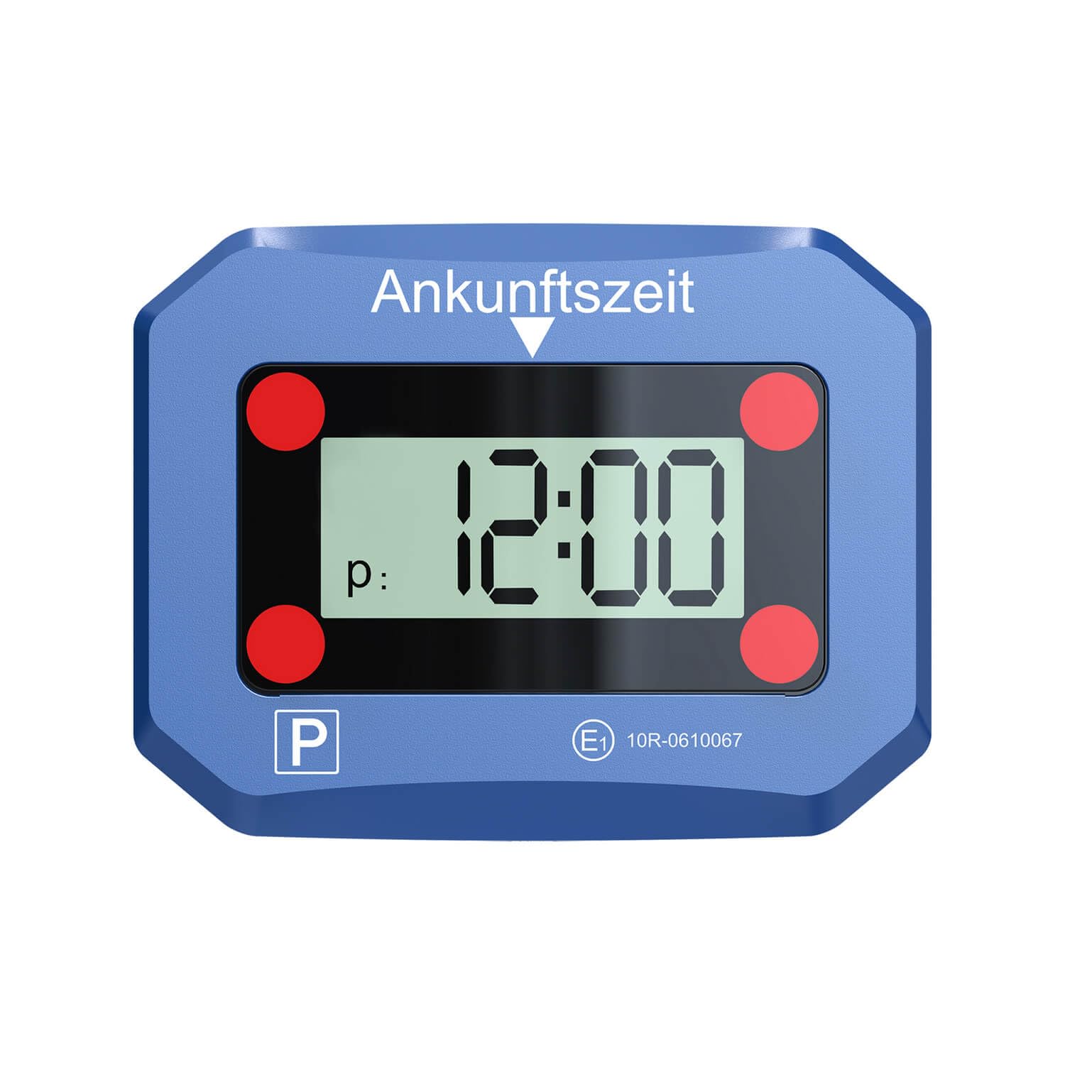 VOLKSTOOL Elektronische Parkscheibe - Mit KBA Zulussung vom Kraftfahrt-Bundesamt - Digitale Parkuhr mit Automatischer Zeiteinstellung, Beleuchteten Display, Bewegungssensor & SOS-Licht von VOLKSTOOL