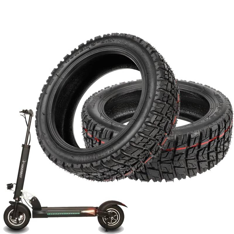 VOLOHAS 10 * 2.75-6.5/10x2.70-6.5 Offroad-Tubeless-Reifen 10 Zoll Dicker Reifen Ersatzreifen für Speedway 5/Dualtron 3/Kugoo G Booster/Hitway H5 Elektroroller Reifen Anti-Rutsch Pannensicher (2 PCS) von VOLOHAS