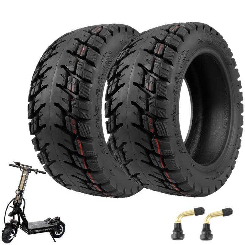 VOLOHAS 100/65-6.5 Offroad Tubeless Reifen für Dualtron 11 Zoll Elektro Scooter Zubehör Verdickte Verbreiterte Verschleißfeste Pannenschutz Ersatzteile (2 Stück) von VOLOHAS