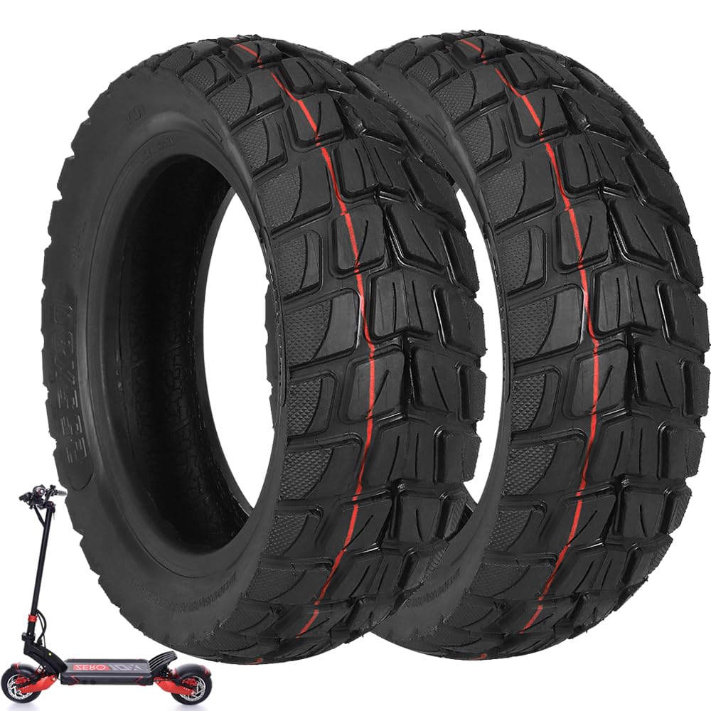 VOLOHAS 255 * 80 Offroad-Tubeless Reifen 10 Zoll Ersatzräder Reifen für Zero 10X Elektroroller Verdicktes Vorder und Hinterreifen Ersetzen (2 Stück) von VOLOHAS