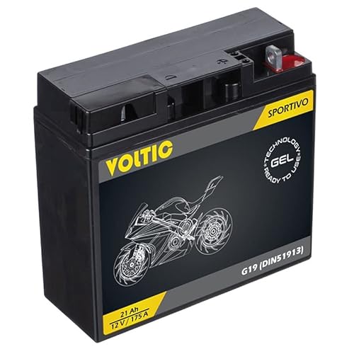 Voltima Sportivo Gel G19 Motorradbatterie 21Ah 12V (DIN 51913) von VOLTIMA