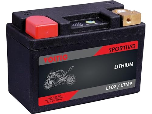 Voltima Sportivo LI-02 Lithium 3Ah Motorradbatterie LTM9 von VOLTIMA