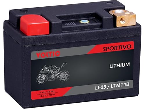 Voltima Sportivo LI-03 Lithium 4Ah Motorradbatterie LTM14B von VOLTIMA