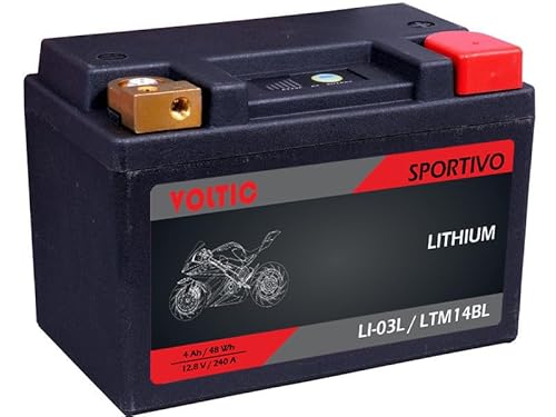 Voltima Sportivo LI-03L YB10L-A2 Lithium 4Ah Motorradbatterie LTM14BL von VOLTIMA