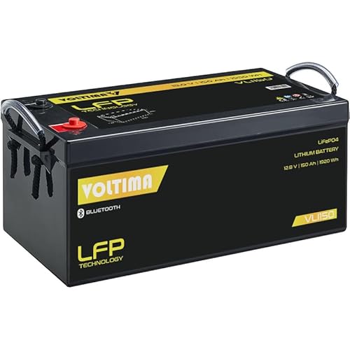 Voltima VLI150 12V LiFePO4 Lithium Versorgungsbatterie 150Ah mit App von VOLTIMA