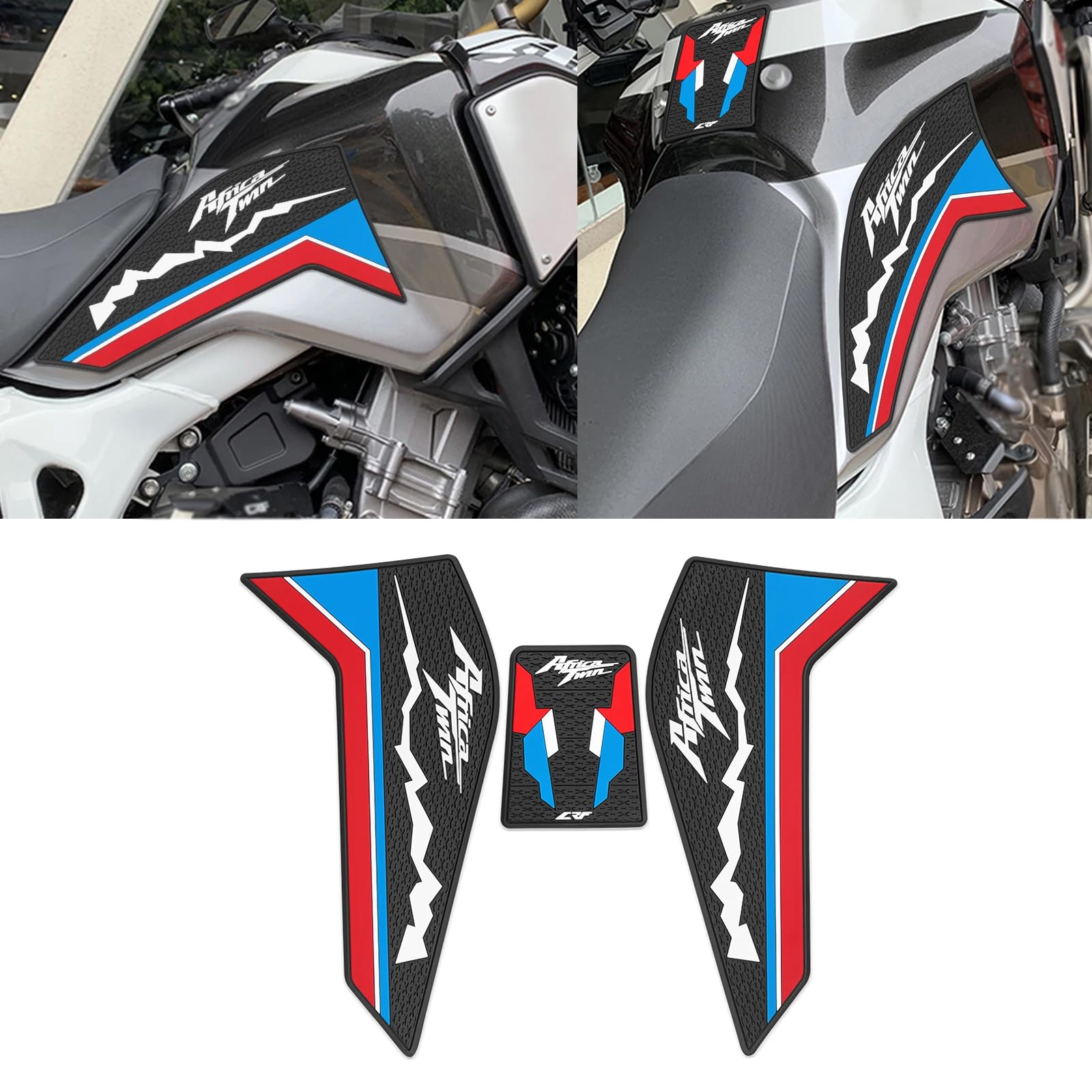 FOR Africa Twin CRF1000L 2024 2023 2022-2020 Motorradzubehör Kraftstofftank Schutz Aufkleber Knieschoner Kraftstofftank Traction Pad Tank Grip von VORILES