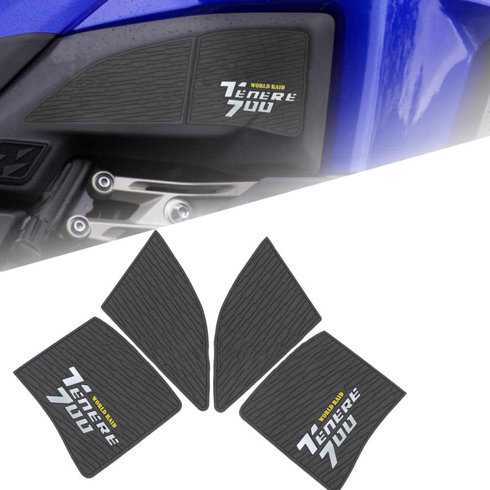 Tenere700 World Raid Tank Pad Sticker For TENERE 700 World Raid T700 T7 2022 Motorcycle Non-slip Side Fuel Tankpad Sticker von VORILES