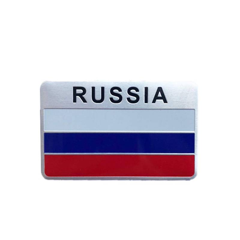 Russland Flagge Auto Magnete Aufkleber Aufkleber 3D Metall Emblem Nationalflagge Patriotischen Aufkleber Auto Auto Automotive Dekoration von VOSAREA