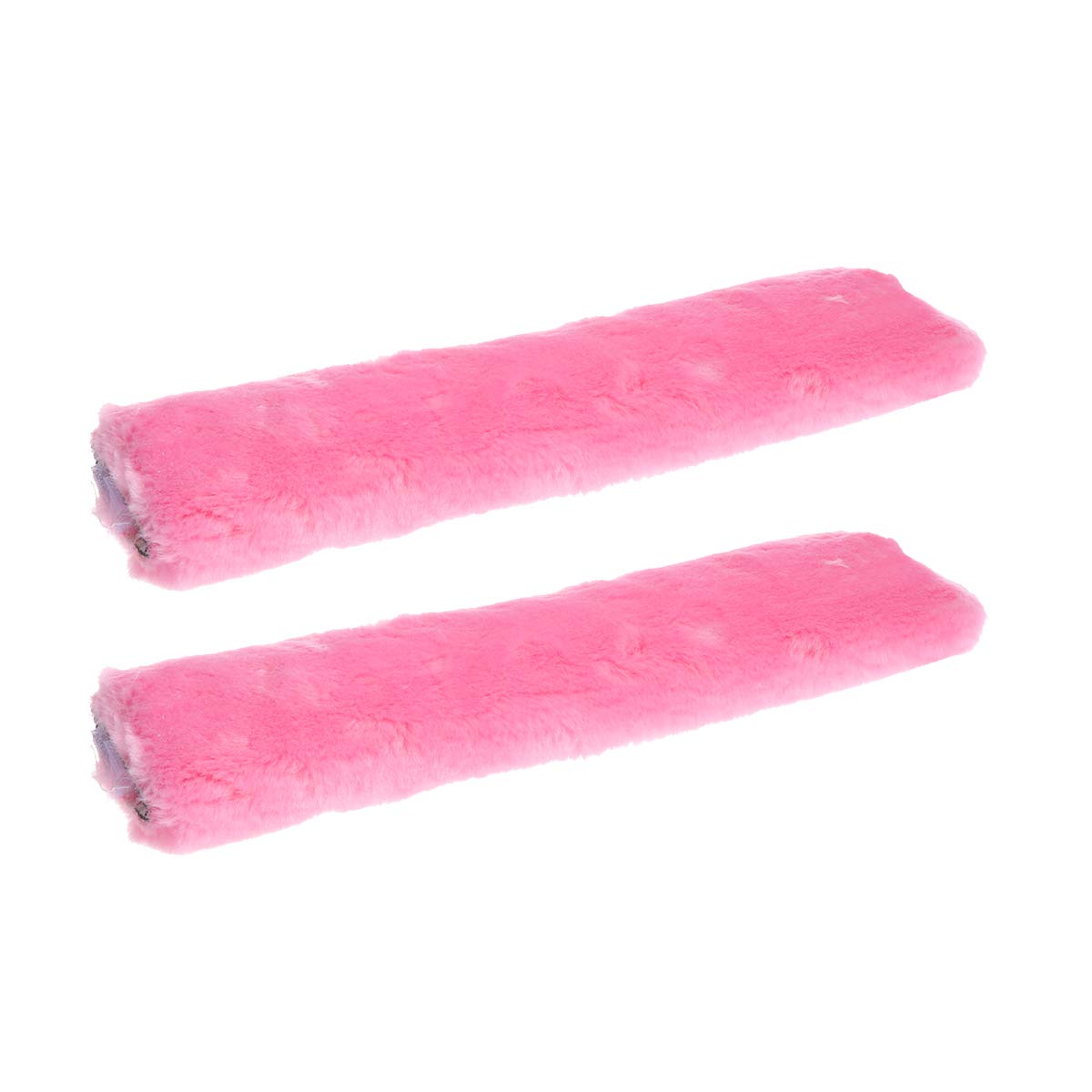 Schaffell Auto Sicherheitsgurt Abdeckung Schulterpolster Schulterkissen Autositze Gurtpolster Gurtschutz für Kinder Erwachsene 25x7cm (Rosa) von VOSAREA