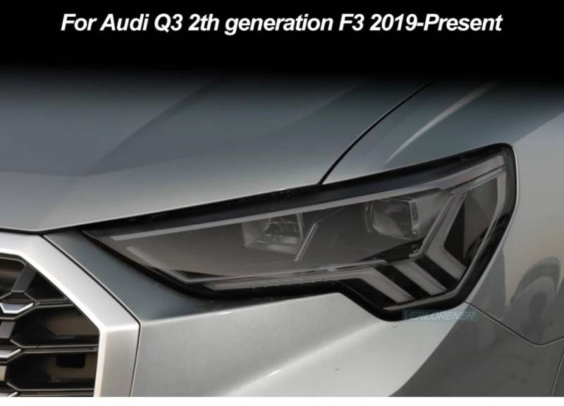 Autoscheinwerfer-Schutzfolie, geräucherter schwarzer Tönungsfolien-Vinyl-transparenter TPU-Aufkleber, für Audi Q3 F3 RSQ3 2019 2020 2021 Sportback von VOSINY