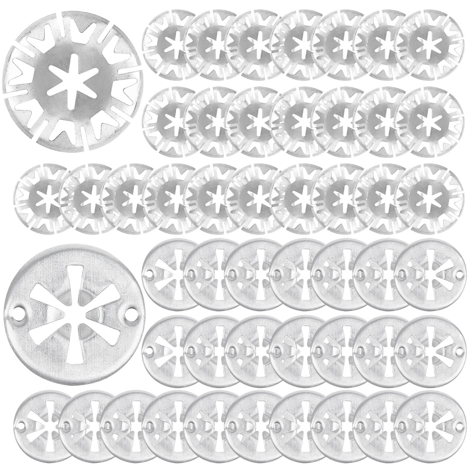 60 Stück Klemmscheiben Hitzeschutzblech 304 Edelstahl Befestigung Sicherungsringe Unterlegscheiben Hitzeblech Blechmutter Sicherungsscheiben zur Befestigung Hitzeschildern unter der Haube für Autos von VOSSOT
