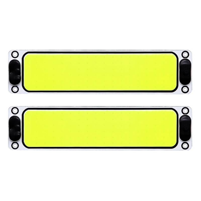 VOTOP 2Pcs COB Innenbeleuchtung 12-24V Wohnmobil Innenleuchten mit Schalter Verlängerungskabel 108 COB LED Leuchtstofflampe für Camper Van Wohnwagen LKW Boot Küche Kühles Weiß von VOTOP