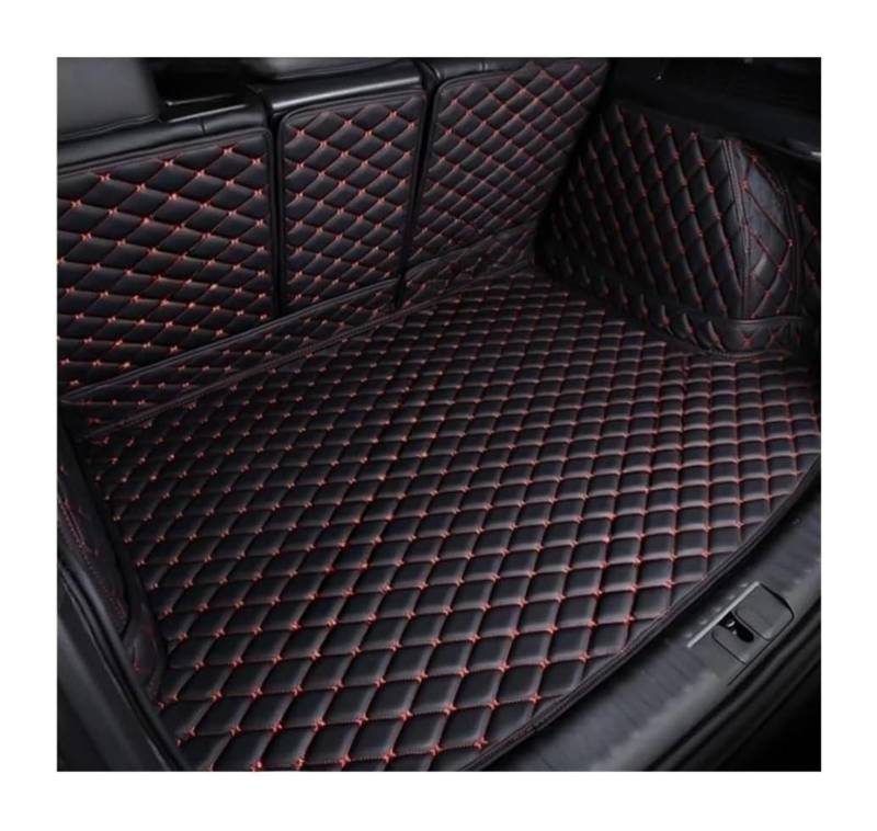 Auto Kofferraummatte Hinten Für Benz Für R Klasse 2010-2017 Auto Kofferraum Abdeckung Pad Innen Schutz Zubehör Kofferraum Liner Auto Schutz Innen(Black-Red) von VPLPEREQAK