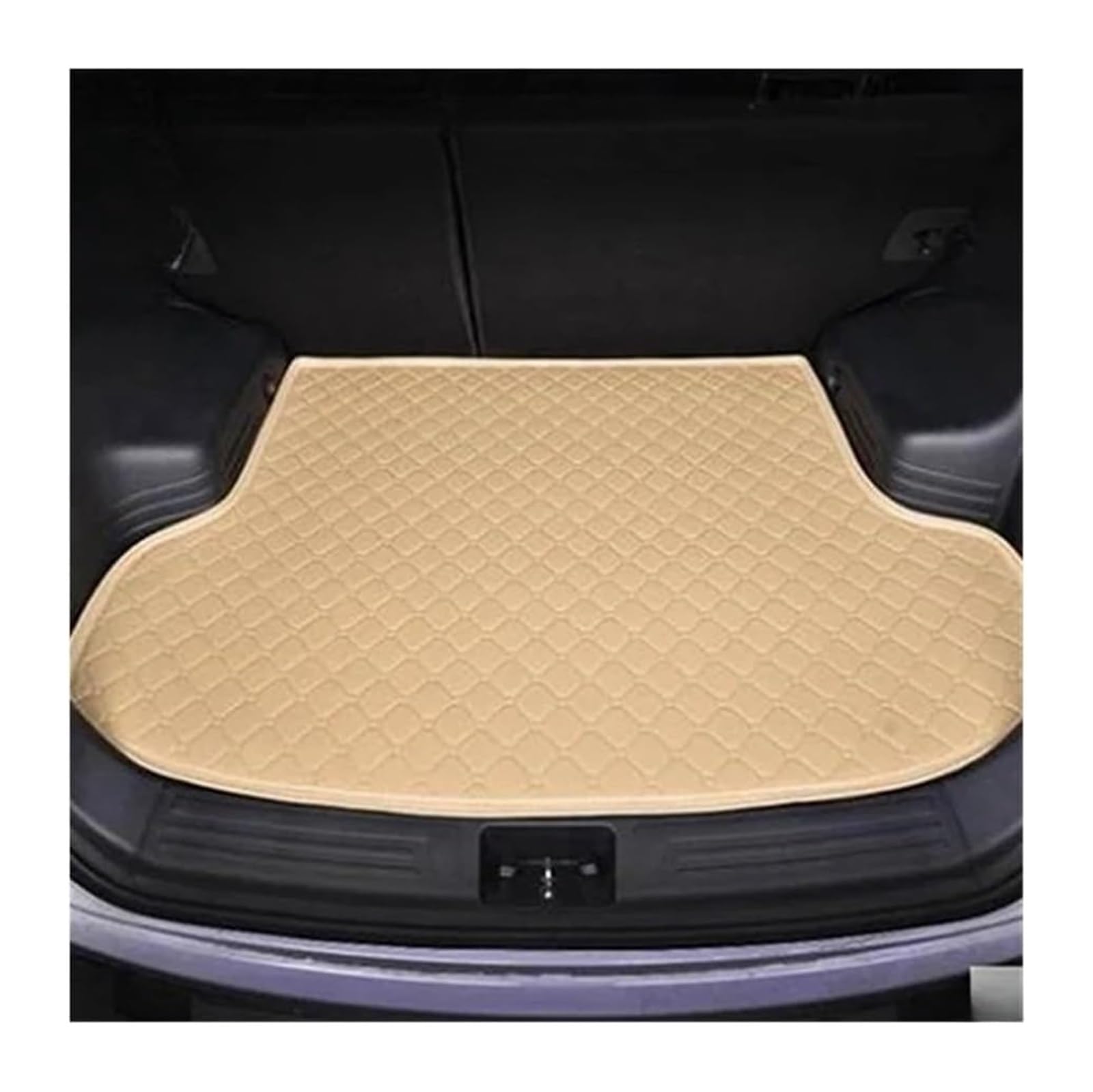 Auto Kofferraummatte Hinten Für Peugeot Für 308CC 2009-2016 Cargo-Liner Teppich Innen Zubehör Abdeckung Auto Kofferraum Schutz Innen Kofferraum Matte(Beige) von VPLPEREQAK