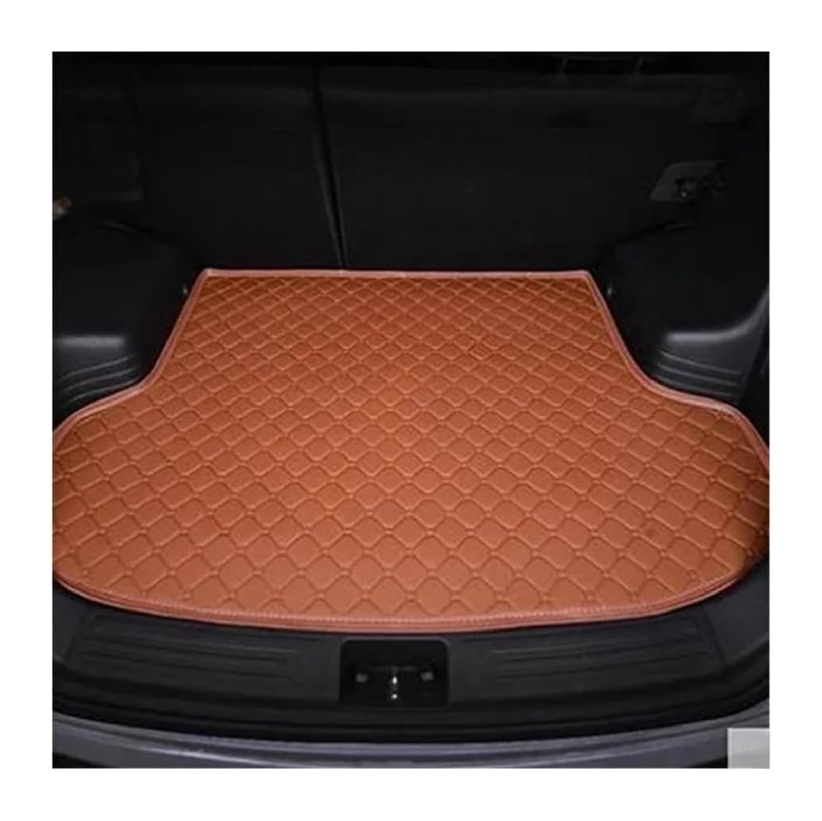 Auto Kofferraummatte Hinten Für Peugeot Für 4008 2012-2017 Cargo-Liner Teppich Innen Zubehör Abdeckung Auto Kofferraum Schutz Innen Kofferraum Matte(Brown) von VPLPEREQAK