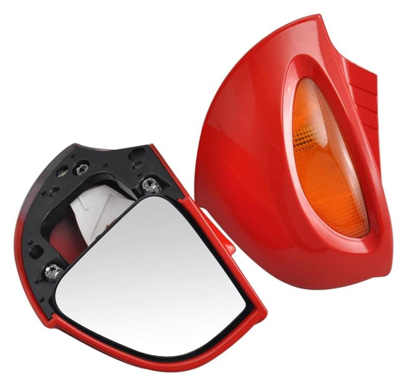 Motorrad Rückspiegel Für BM&W R 1100RT R1100RTP R 1150RT Motorrad Rückansicht Rückansicht Seitenspiegel Bernstein Signal Objektiv Verkleidung Montieren Dekoration(Red) von VPLPEREQAK