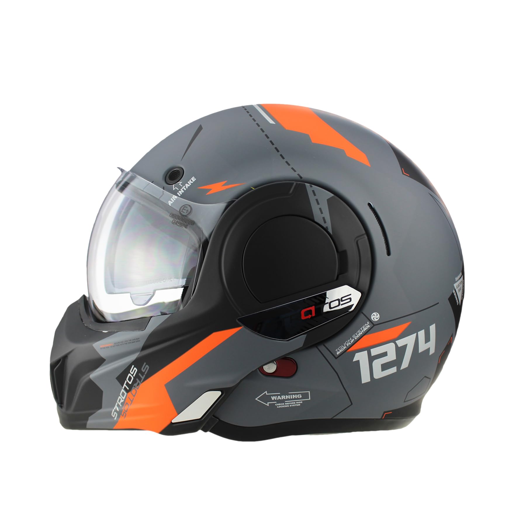 F242 P/J Reverse Flip-Up Motorcycle Helmets - Double Visor Modular Jet Crash Helmet for Racing Sports Touring - Road Legal 22.06 Approved Adult Motorbike Helmets for Men Women von VPR