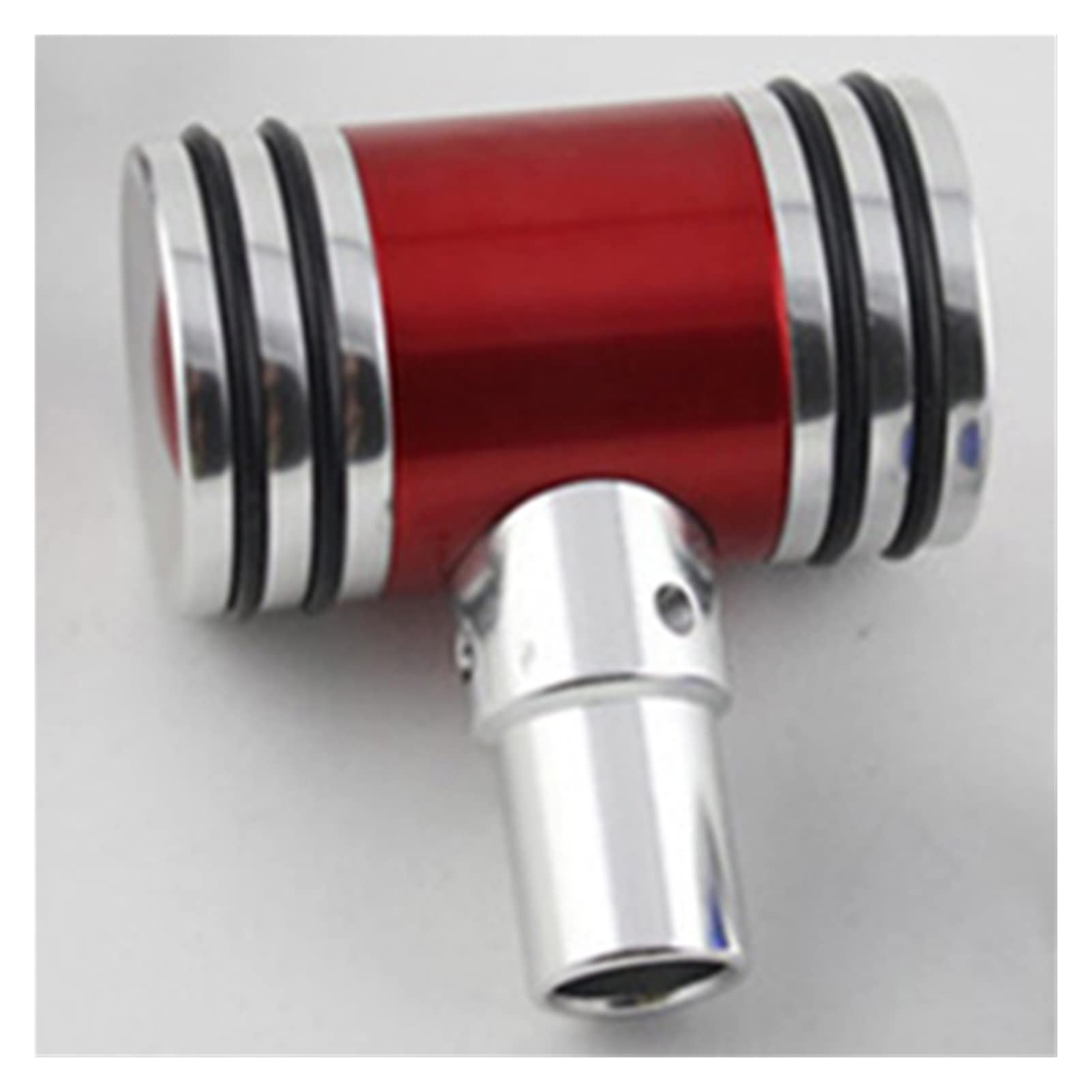 VPVEPHMKK Auto Universal Manuelle Autos Styling Flugzeug Joystick Getriebe Umschaltknopf Getriebe Hebel Stände Alle Metallstange Handballkopf Schaltknauf(Red) von VPVEPHMKK