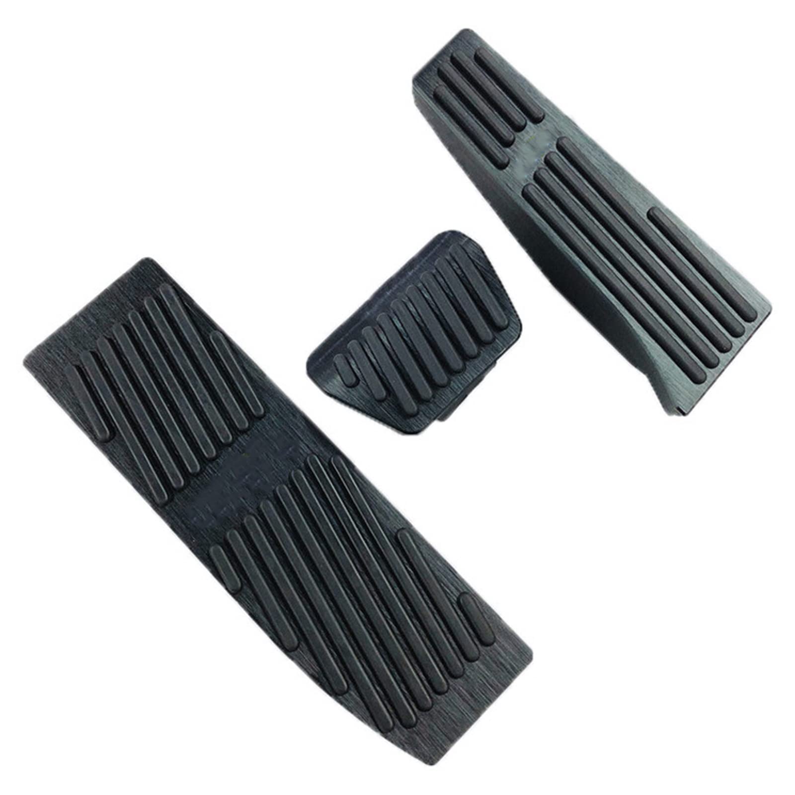 VPVEPHMKK Bremspedal-Set aus Aluminiumlegierung, passend for BMW E46 E87 E90 E91 E92 E93 M3 AT MT 2005–2012, Farbe Silber, Schwarz Pedal(Black AT) von VPVEPHMKK