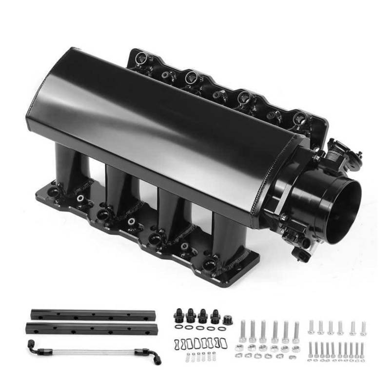 VPVEPHMKK Einlasskrümmer aus Aluminium Ls1 ls2 ls6. for Kraftstoff-Subversorgungsrohr 5. 3L 6.0L 5.7L. Schwarzer Ansaugkrümmer Ansaugkrümmer(102MM) von VPVEPHMKK